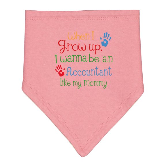 Inktastic Accountant Like Mommy Baby Bandana Bib