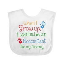 Inktastic Accountant Like Mommy Boys or Girls Baby Bib