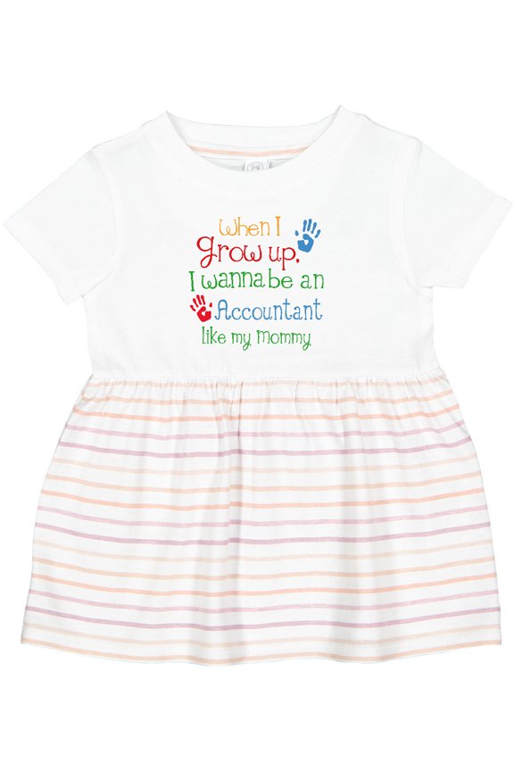 Accountant Like Mommy Girls Baby Dress
