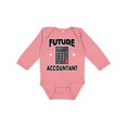 thumbnail image 1 of Inktastic Accounting Future Accountant Baby Boys or Girls Long Sleeve Baby Bodysuit, 1 of 5