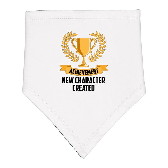 Inktastic Achievement Unlocked New Character Created Baby Bandana Bib