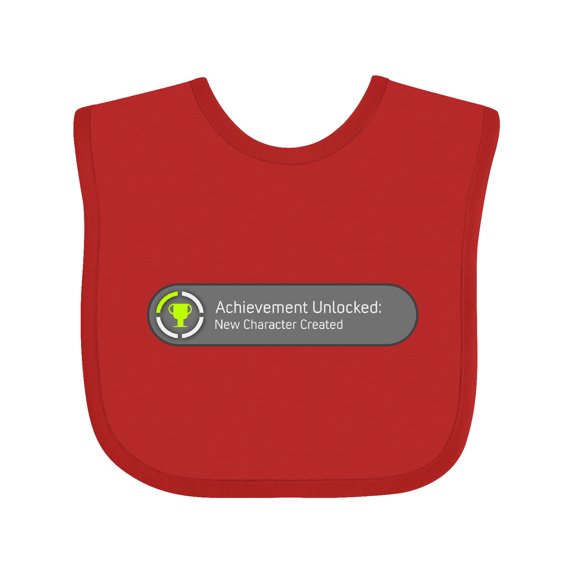 Inktastic Achievement Unlocked: New Character Created Boys or Girls Baby Bib