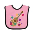 thumbnail image 1 of Inktastic Acoustic Guitar with Colorful Flowers Boys or Girls Baby Bib, 1 of 4