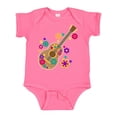 thumbnail image 1 of Inktastic Acoustic Guitar with Colorful Flowers Boys or Girls Baby Bodysuit, 1 of 5