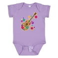 thumbnail image 1 of Inktastic Acoustic Guitar with Colorful Flowers Boys or Girls Baby Bodysuit, 1 of 5
