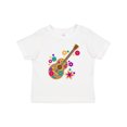 thumbnail image 1 of Inktastic Acoustic Guitar with Colorful Flowers Boys or Girls Baby T-Shirt, 1 of 5