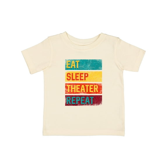 Inktastic Acting Eat Sleep Theater Repeat Boys or Girls Baby T-Shirt