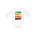 thumbnail image 1 of Inktastic Acting Eat Sleep Theater Repeat Boys or Girls Long Sleeve Baby Bodysuit, 1 of 5