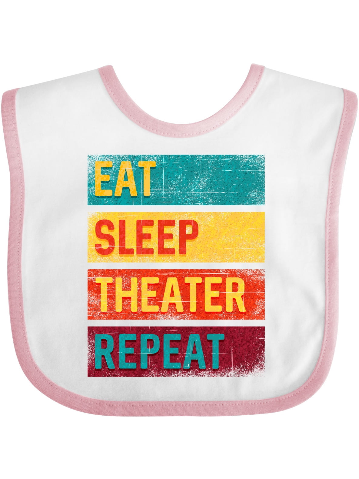Inktastic Acting Eat Sleep Theater Repeat Gift Baby Boy or Baby Girl Bib
