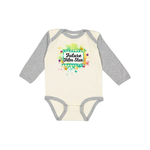 Inktastic Actress Future Film Star Girls Long Sleeve Baby Bodysuit