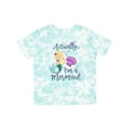 thumbnail image 1 of Inktastic Actually Im a Mermaid with Seashell and Bubbles Girls Toddler T-Shirt, 1 of 5