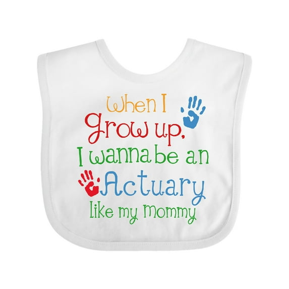 Inktastic Actuary Like Mommy Boys or Girls Baby Bib