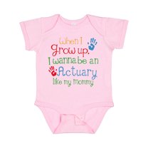 Inktastic Actuary Like Mommy Boys or Girls Baby Bodysuit