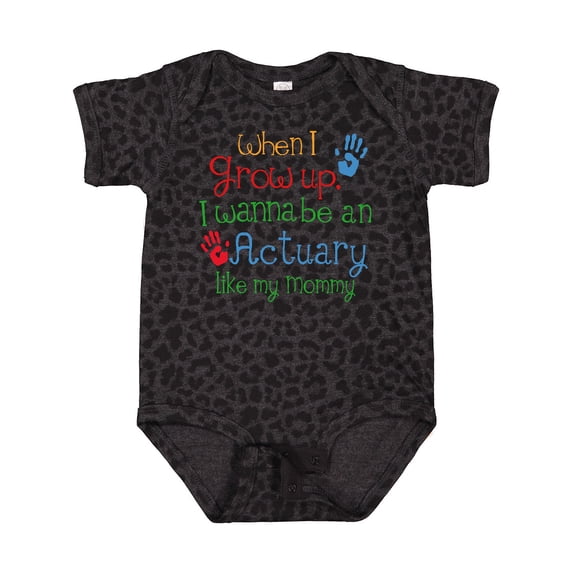 Inktastic Actuary Like Mommy Boys or Girls Baby Bodysuit