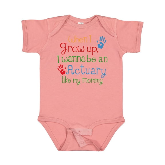 Inktastic Actuary Like Mommy Boys or Girls Baby Bodysuit