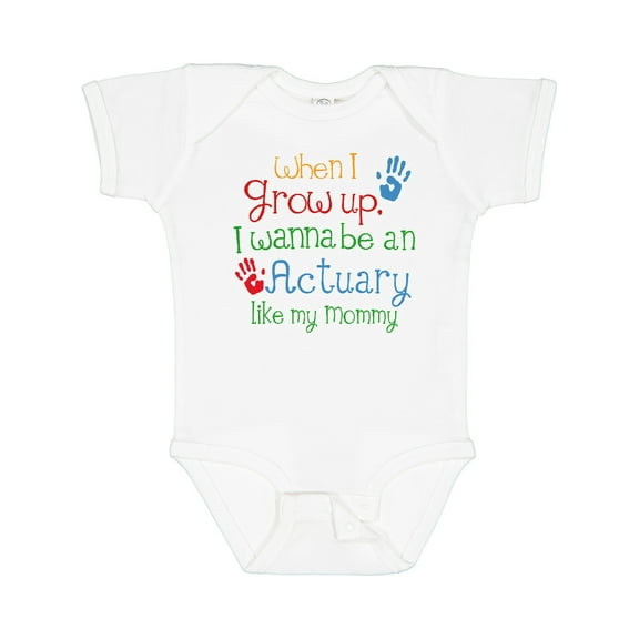 Inktastic Actuary Like Mommy Boys or Girls Baby Bodysuit