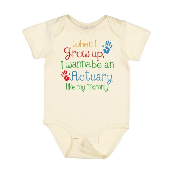 Inktastic Actuary Like Mommy Boys or Girls Baby Bodysuit