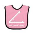 thumbnail image 1 of Inktastic Acute-baby-white Boys or Girls Baby Bib, 1 of 4