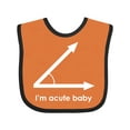 thumbnail image 1 of Inktastic Acute-baby-white Boys or Girls Baby Bib, 1 of 4