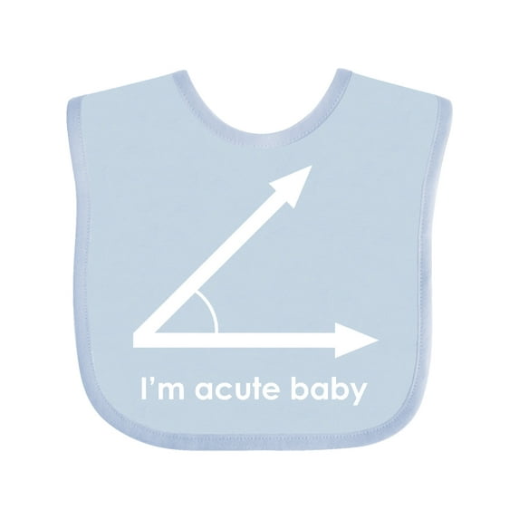 Inktastic Acute-baby-white Boys or Girls Baby Bib