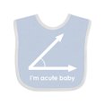 thumbnail image 1 of Inktastic Acute-baby-white Boys or Girls Baby Bib, 1 of 4