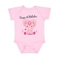 thumbnail image 1 of Inktastic Aditi 1st Birthday Elephant Pink Cute Boys or Girls Baby Bodysuit, 1 of 5