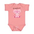 thumbnail image 1 of Inktastic Aditi My Gigi Loves Me Pink Elephant Beautiful Girls Baby Bodysuit, 1 of 5