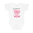 thumbnail image 1 of Inktastic Aditi My Gigi Loves Me Pink Elephant Beautiful Girls Baby Bodysuit, 1 of 5