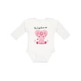 thumbnail image 1 of Inktastic Aditi My Gigi Loves Me Pink Elephant Beautiful Girls Long Sleeve Baby Bodysuit, 1 of 5