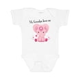 thumbnail image 1 of Inktastic Aditi My Grandpa Loves Me Pink Elephant Beautiful Girls Baby Bodysuit, 1 of 5