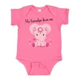 thumbnail image 1 of Inktastic Aditi My Grandpa Loves Me Pink Elephant Beautiful Girls Baby Bodysuit, 1 of 5