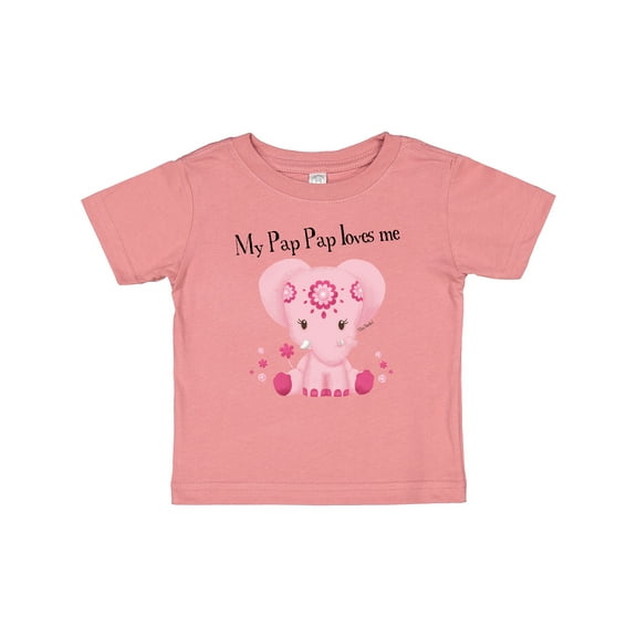 Inktastic Aditi My Pap Pap loves me Boys or Girls Baby T-Shirt