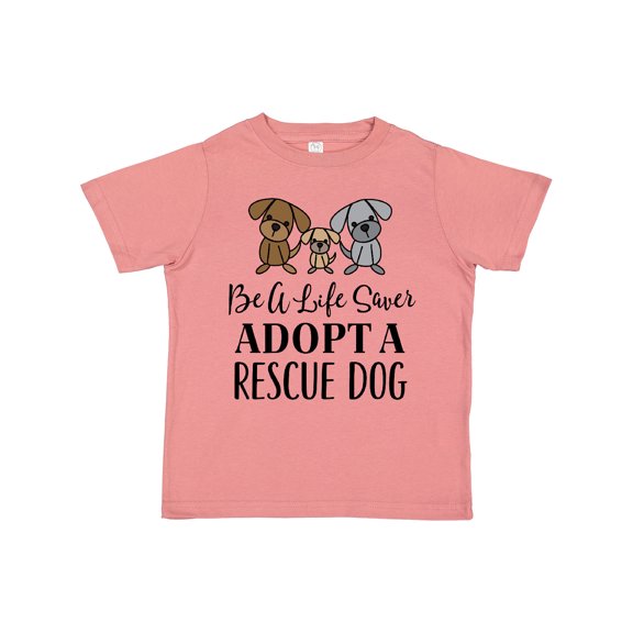 Inktastic Adopt A Rescue Dog Pet Gift Boys or Girls Toddler T-Shirt