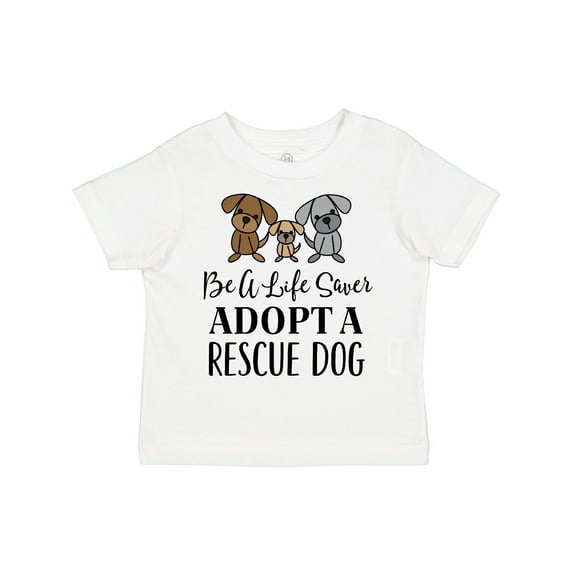 Inktastic Adopt A Rescue Dog Pet Gift Boys or Girls Toddler T-Shirt
