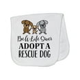 thumbnail image 1 of Inktastic Adopt a Rescue Dog Pet Baby Burp Cloth, 1 of 3