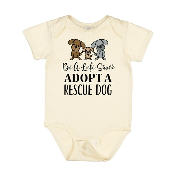 Inktastic Adopt a Rescue Dog Pet Boys or Girls Baby Bodysuit