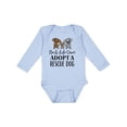 thumbnail image 1 of Inktastic Adopt a Rescue Dog Pet Boys or Girls Long Sleeve Baby Bodysuit, 1 of 5