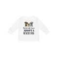 thumbnail image 1 of Inktastic Adopt a Rescue Dog Pet Boys or Girls Long Sleeve Toddler T-Shirt, 1 of 5