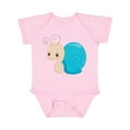 thumbnail image 1 of Inktastic Adorable Blue Snail Boys or Girls Baby Bodysuit, 1 of 5
