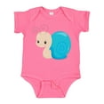 thumbnail image 1 of Inktastic Adorable Blue Snail Boys or Girls Baby Bodysuit, 1 of 5