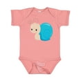 thumbnail image 1 of Inktastic Adorable Blue Snail Boys or Girls Baby Bodysuit, 1 of 5