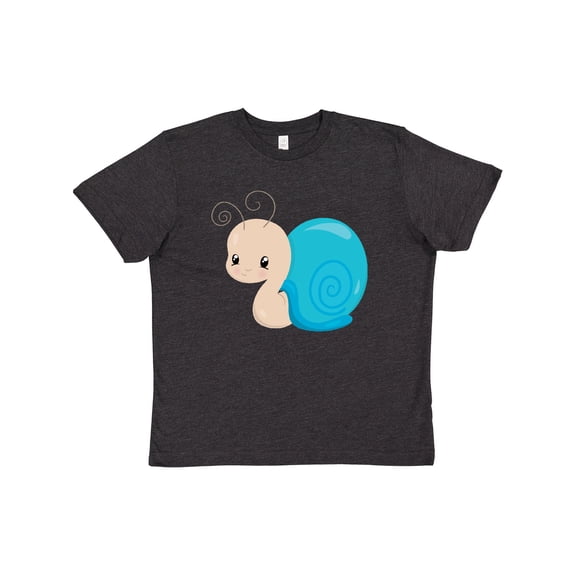 Inktastic Adorable Blue Snail Youth T-Shirt