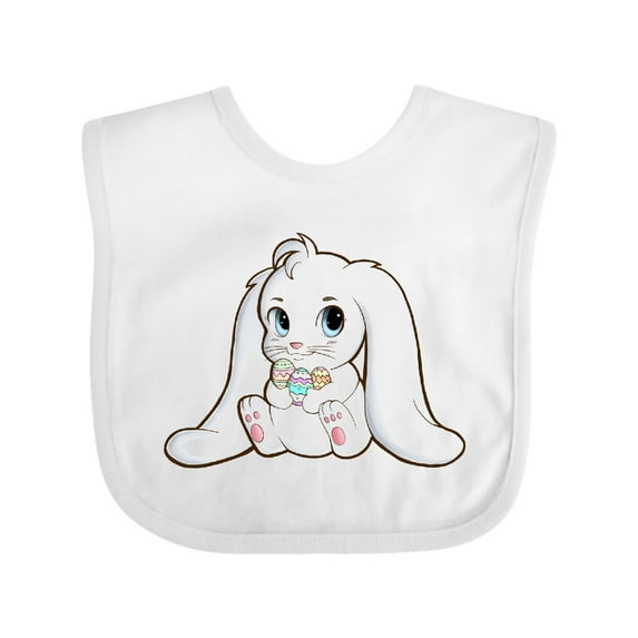 Inktastic Adorable Easter Bunny Boys or Girls Baby Bib