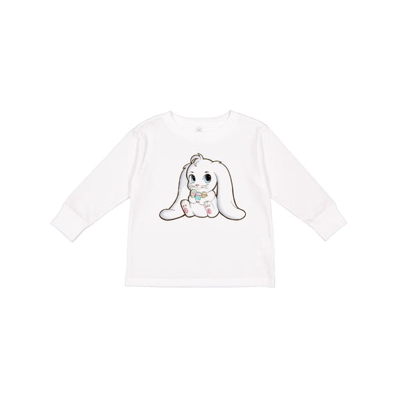 Inktastic Adorable Easter Bunny Boys or Girls Long Sleeve Toddler T-Shirt