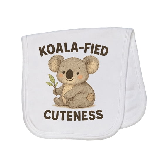 Inktastic Adorable Koala-fied Cuteness Baby and Kids Baby Burp Cloth