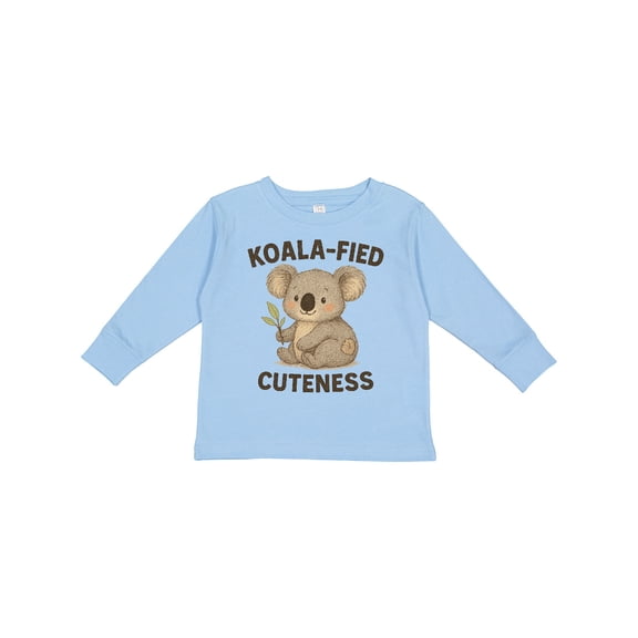 Inktastic Adorable Koala-fied Cuteness Baby and Kids Boys or Girls Long Sleeve Toddler T-Shirt