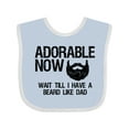 thumbnail image 1 of Inktastic Adorable Now...wait Till I Have a Beard Like Dad Boys Baby Bib, 1 of 4