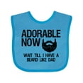 thumbnail image 1 of Inktastic Adorable Now...wait Till I Have a Beard Like Dad Boys Baby Bib, 1 of 4