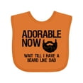 thumbnail image 1 of Inktastic Adorable Now...wait Till I Have a Beard Like Dad Boys Baby Bib, 1 of 4