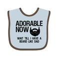 thumbnail image 1 of Inktastic Adorable Now...wait Till I Have a Beard Like Dad Boys Baby Bib, 1 of 4